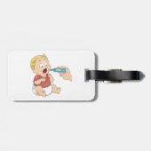 ベビーの温度検査の小児健康 ラゲッジタグ (裏面横)