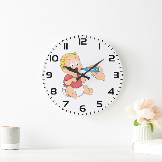 ベビーの温度検査の小児健康 ラージ壁時計