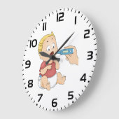 ベビーの温度検査の小児健康 ラージ壁時計 (傾斜)