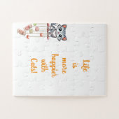 ベビーの特大パズル猫が動物を産む ジグソーパズル (横)