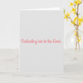 ベビーの献呈 カード (黄色い花)