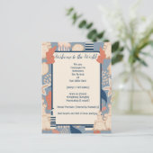 ベビーの男の航海の子の誕生発表 ポストカード (スタンド正面)