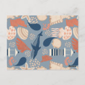 ベビーの男の航海の子の誕生発表 ポストカード (裏面)