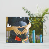 ベビーの発表の写真カードをすぐに来る星 案内状 (スタンド正面)