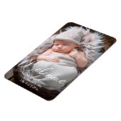 ベビーの発表ようこそ誕生のお知らせ マグネット (左側)