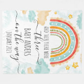 ベビーの発表 – それから三つあった フリースブランケット (正面(横))