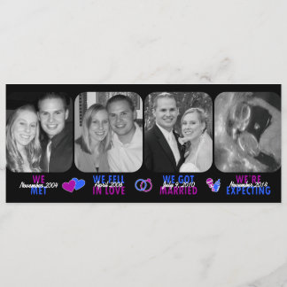 ベビーの発表 案内状