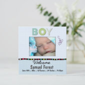 ベビーの発表 案内状 (スタンド正面)