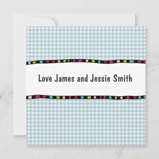 ベビーの発表 案内状 (裏面)