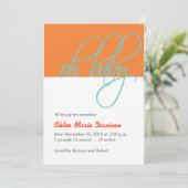 ベビーの発表 案内状 (スタンド正面)