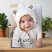 ベビーの発表(黒縁ど) 案内状