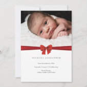 ベビーの発表IC写真カード 案内状 (正面)