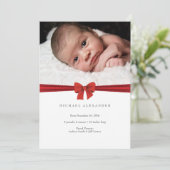 ベビーの発表IC写真カード 案内状 (スタンド正面)