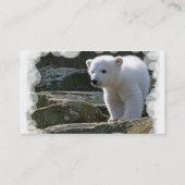 ベビーの白くまの名刺 名刺 (裏面)