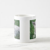 ベビーの白のトラ コーヒーマグカップ (中央)