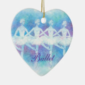 ベビーの白鳥のオーナメントのダンス(カスタマイズ可能な) セラミックオーナメント (右)