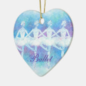 ベビーの白鳥のオーナメントのダンス(カスタマイズ可能な) セラミックオーナメント (左)