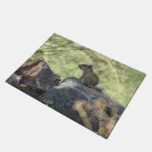 ベビーの石リス ドアマット (アングル)