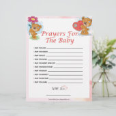 ベビーの祈りの言葉[テディベア] レターヘッド (スタンド正面)