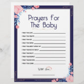 ベビーの祈りの言葉[フローラフレーム] レターヘッド (正面/裏面)