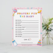 ベビーの祈りの言葉[ベビーの基本ピンク] レターヘッド (スタンド正面)