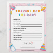 ベビーの祈りの言葉[ベビーの基本ピンク] レターヘッド (正面/裏面)