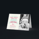 ベビーの私のメリークリスマスかわいい写真 シーズンカード<br><div class="desc">私の非常メリーに小さなクリスマス、可愛いミッお洒落クスタイポグラフィ、フォトホリデー誕生のお知らせ/ベビーの最初のクリスマス。fat*fa*tinで設計。簡単おカスタマイズ客様の文字、写真または画像と一緒に。おカスタム願い連絡はfat*fa*tin。請求カスタム料が適用される。 www.zazzle.com/fat_fa_tin www.zazzle.com/color_therapy www.zazzle.com/fatfatin_blue_knot www.zazzle.com/fatfatin_red_knot www.zazzle.com/fatfatin_box www.zazzle.com/fatfatin_design www.zazzle.com/fatfatin_ink</div>