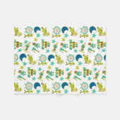 ベビーの童謡はちょっと騙します騙します フリースブランケット (正面(横))