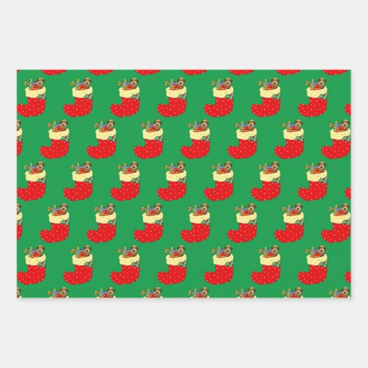 ベビーの第1クリスマス、クリスマスストッキング、ベビー雪だるま ラッピングペーパーシート (正面3)