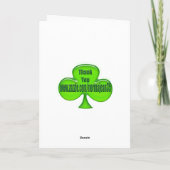 ベビーの第1セントパトリックの日カード カード (裏面)