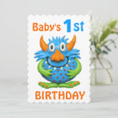 ベビーの第1モンスターの誕生会 招待状 (スタンド正面)