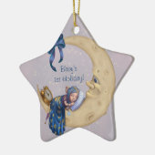 ベビーの第1休日の月のオーナメント セラミックオーナメント (左)