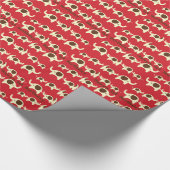 ベビーの第1最初誕生日かわいい象パターン ラッピングペーパー (角)