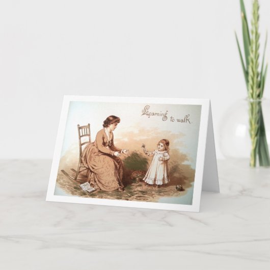 ベビーの第1段階ヴィンテージ カード (正面)