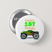 ベビーの第1誕生日ボタン 缶バッジ (正面&裏面)