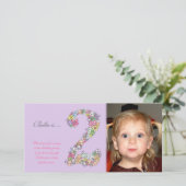 ベビーの第2誕生日は写真カード感謝していしています サンキューカード