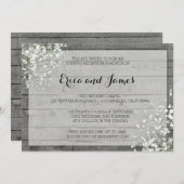 ベビーの素朴夕べ招待状#2 招待状 (正面/裏面)