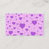 ベビーの緑の装飾的なモンスターオンハート背景 名刺 (裏面)