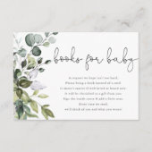 ベビーの緑の赤男女兼用ちゃんシャワー用の本 エンクロージャーカード (正面)