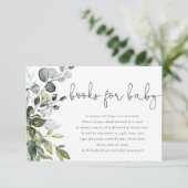 ベビーの緑の赤男女兼用ちゃんシャワー用の本 エンクロージャーカード (スタンド正面)