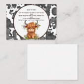 ベビーの聖牛のための本ベビーを持っている エンクロージャーカード (正面/裏面)