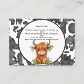 ベビーの聖牛のための本ベビーを持っている エンクロージャーカード (正面)