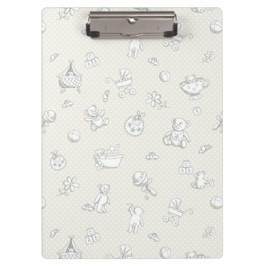 ベビーの背景 クリップボード (正面)