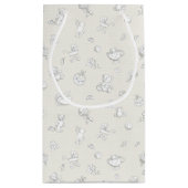 ベビーの背景 スモールペーパーバッグ (裏面)