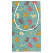 ベビーの背景 スモールペーパーバッグ (裏面)