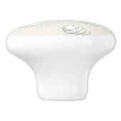 ベビーの背景 セラミックノブ (側面)