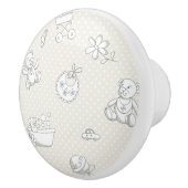 ベビーの背景 セラミックノブ (右)