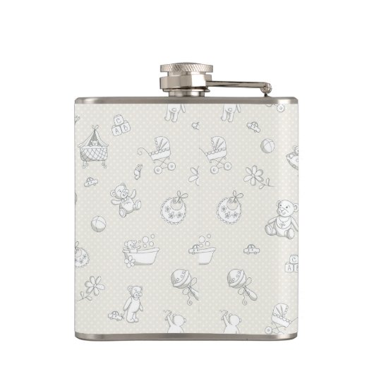 ベビーの背景 フラスク (裏面)