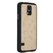 ベビーの背景 CarvedメープルGalaxy S5スリムケース (右)