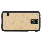 ベビーの背景 CarvedメープルGalaxy S5スリムケース (正面(横))